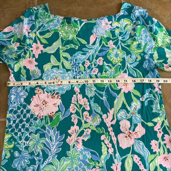 Lilly Pulitzer Dress Womens Size Large Hot On The Vine Lidia Bright Short - Picture 5 of 6